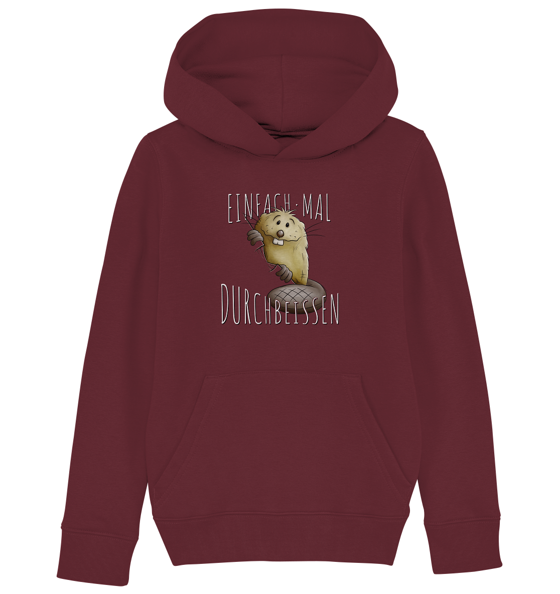 Einfach mal Durchbeissen Biber - Kids Organic Hoodie