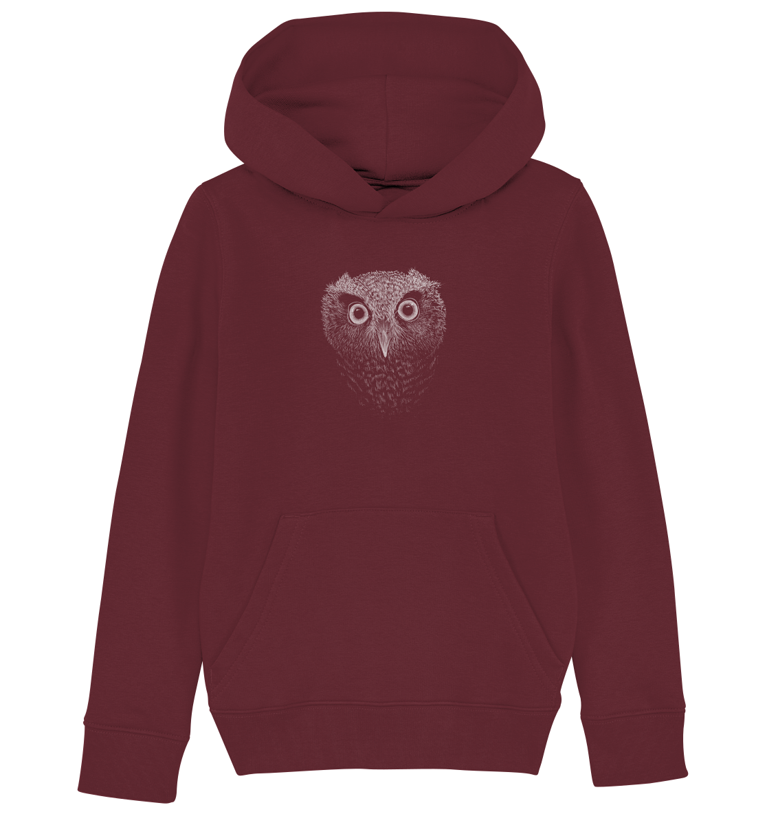 Eule Kritzelkunst Illustration - Kids Organic Hoodie