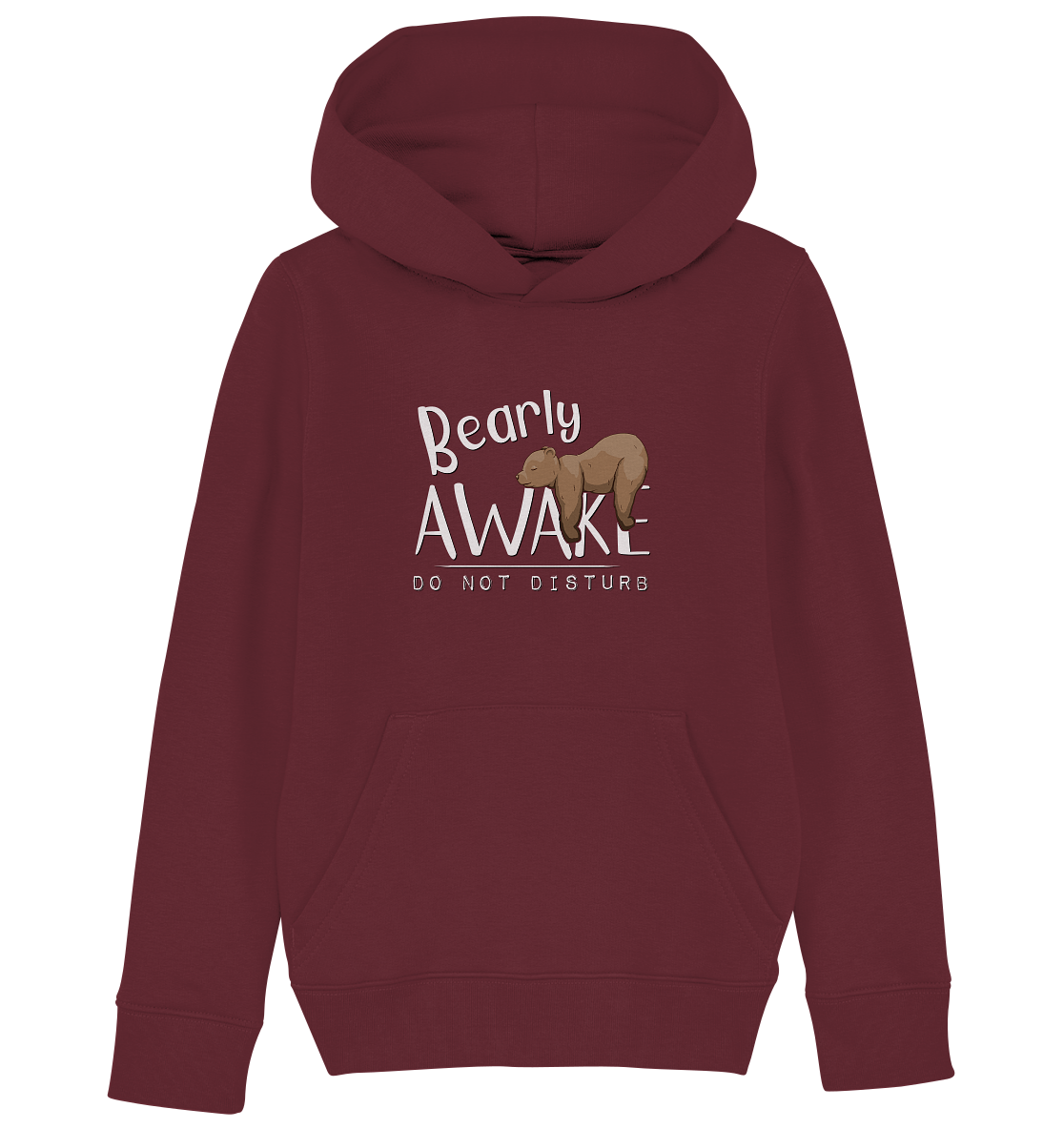 Bearly Awake Bitte nicht stören Bär - Kids Organic Hoodie