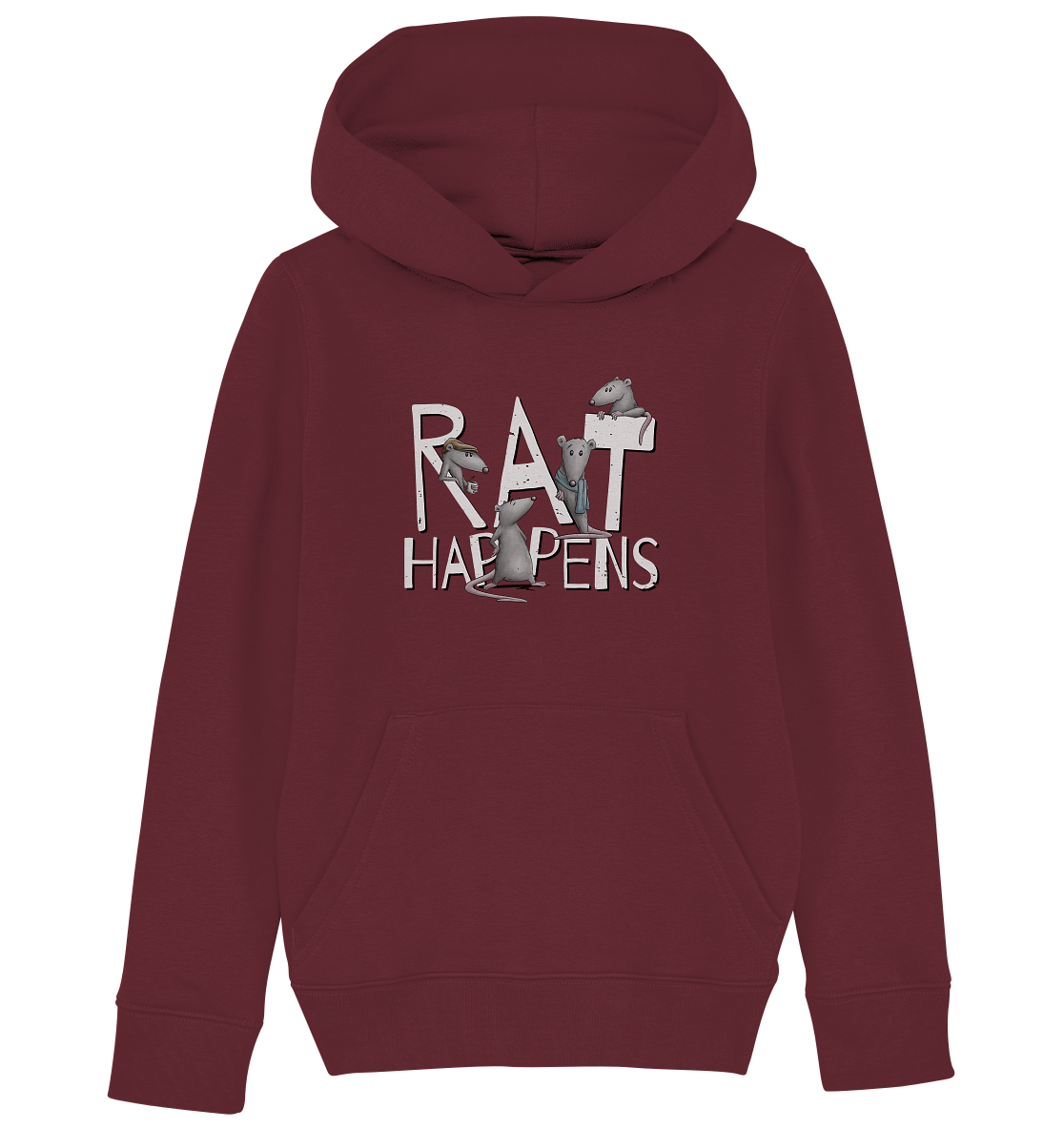 Rat Happens Ratten - Kids Organic Hoodie