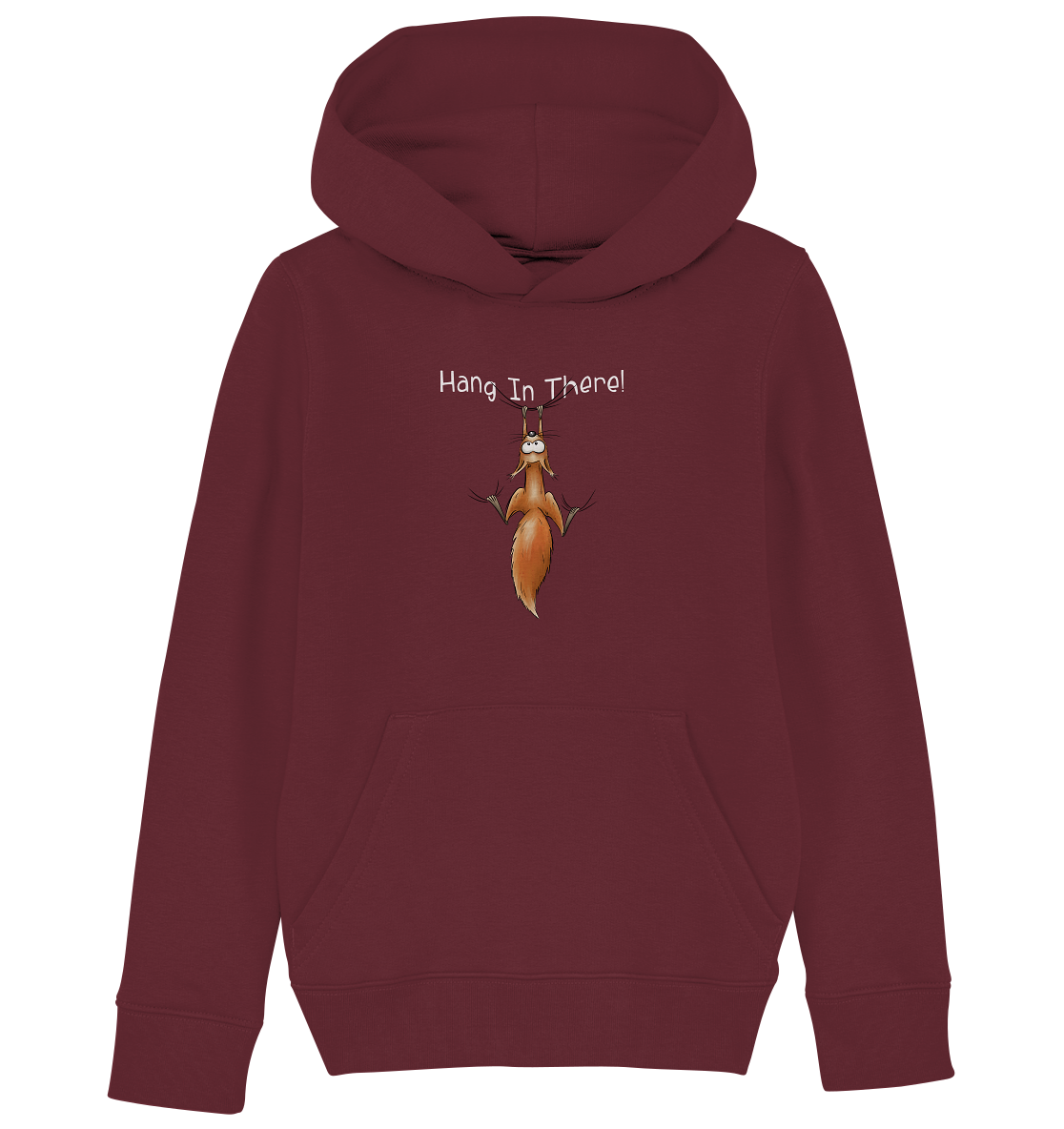 Hang In There | Lässiges Eichhörnchen - Kids Organic Hoodie