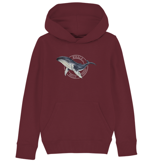 Whale, Hello There | Buckelwal - Kids Organic Hoodie