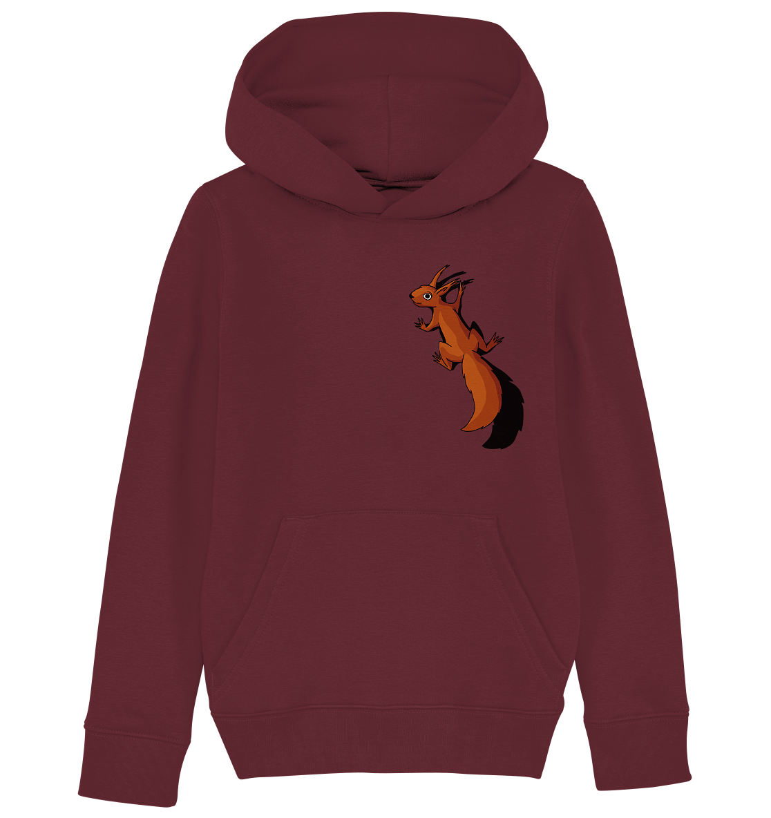 Süßes Eichhörnchen klettert - Kids Organic Hoodie