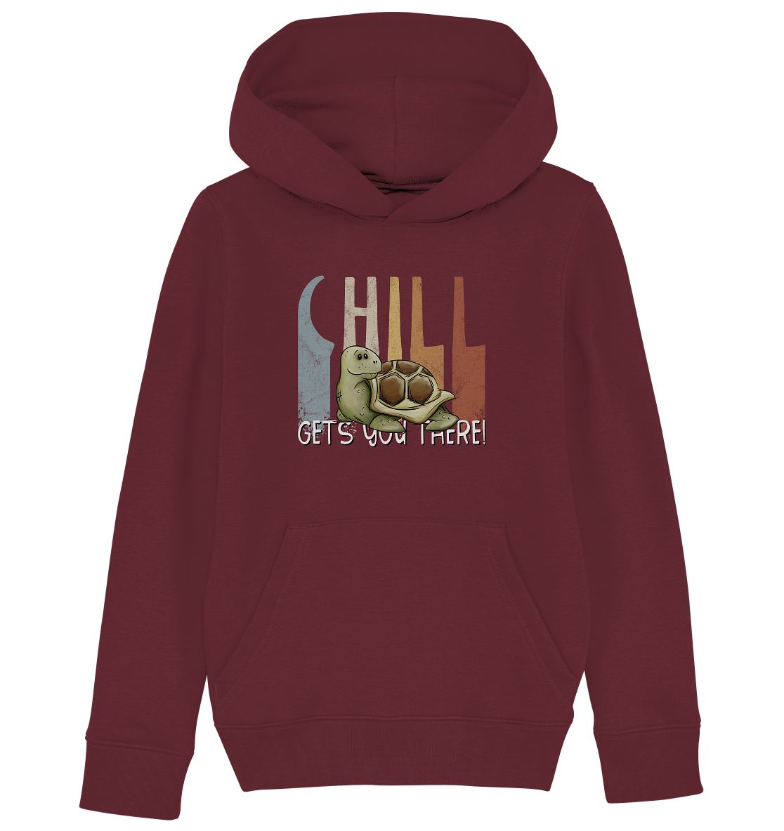Gechillt gemütliche Schildkröte - Kids Organic Hoodie