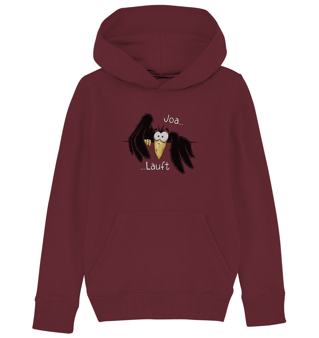 Joa Läuft Krähe gechillter Rabe - Kids Organic Hoodie