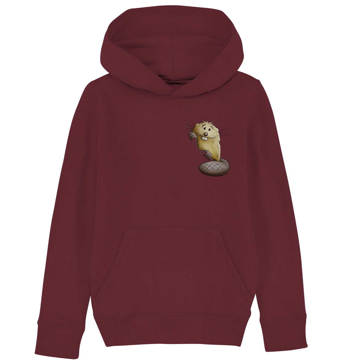 Lustiger frecher Biber - Kids Organic Hoodie