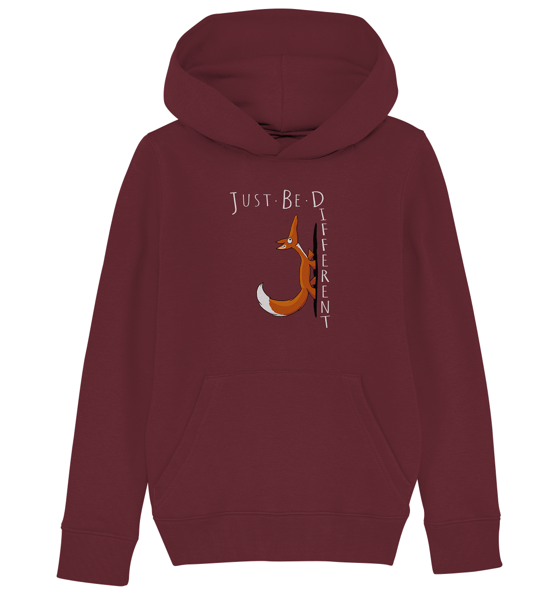 Just Be Different | Sei Anders, kleiner Fuchs - Kids Organic Hoodie
