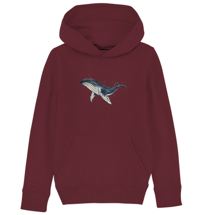 Tiefsee Ozean-Riese Buckelwal - Kids Organic Hoodie