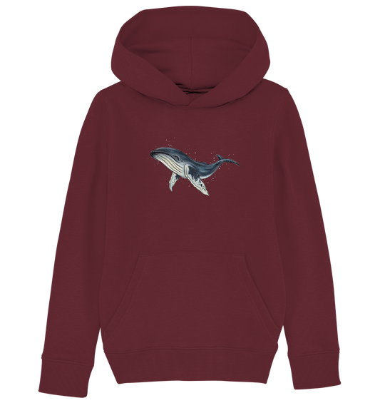 Tiefsee Ozean-Riese Buckelwal - Kids Organic Hoodie