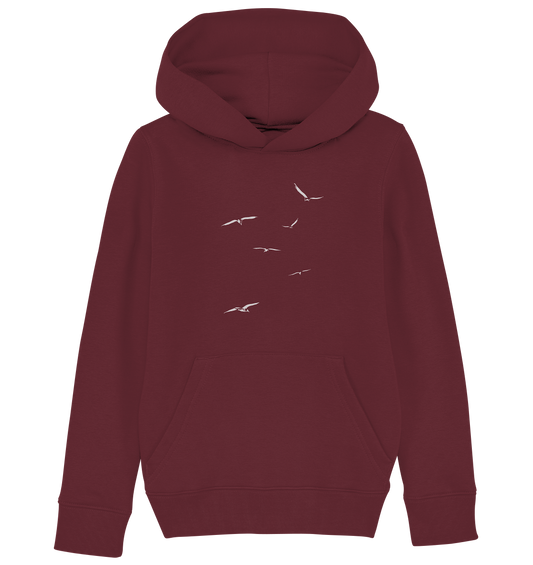 Vogelschwarm – Traum vom Fliegen - Kids Organic Hoodie