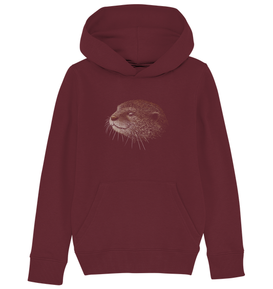 Otter Bleistift Zeichnung KritzelKunst - Kids Organic Hoodie