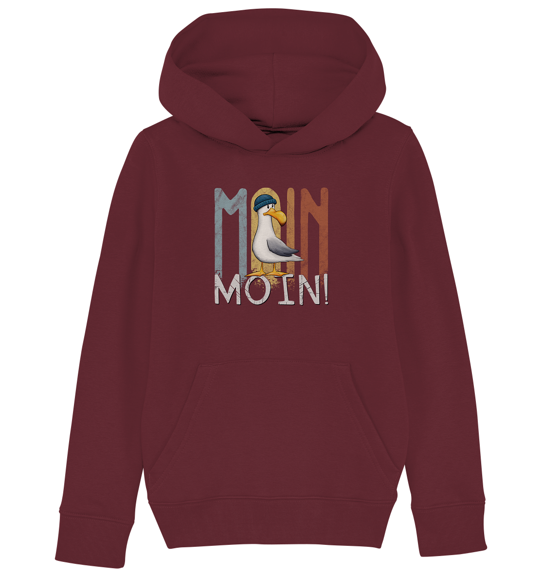 Moin Moin norddeutsche Möwe - Kids Organic Hoodie