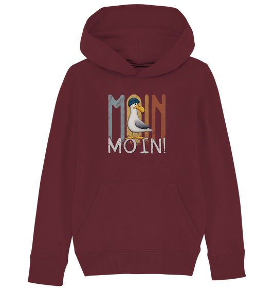 Moin Moin norddeutsche Möwe - Kids Organic Hoodie