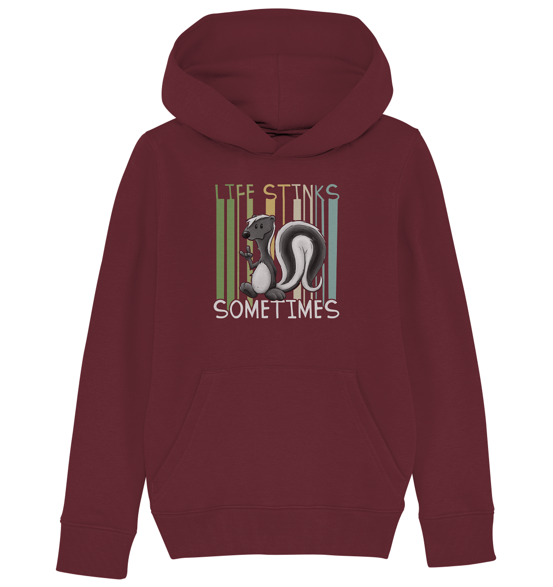 Life Stinks Sometimes Stinktier Weisheit - Kids Organic Hoodie