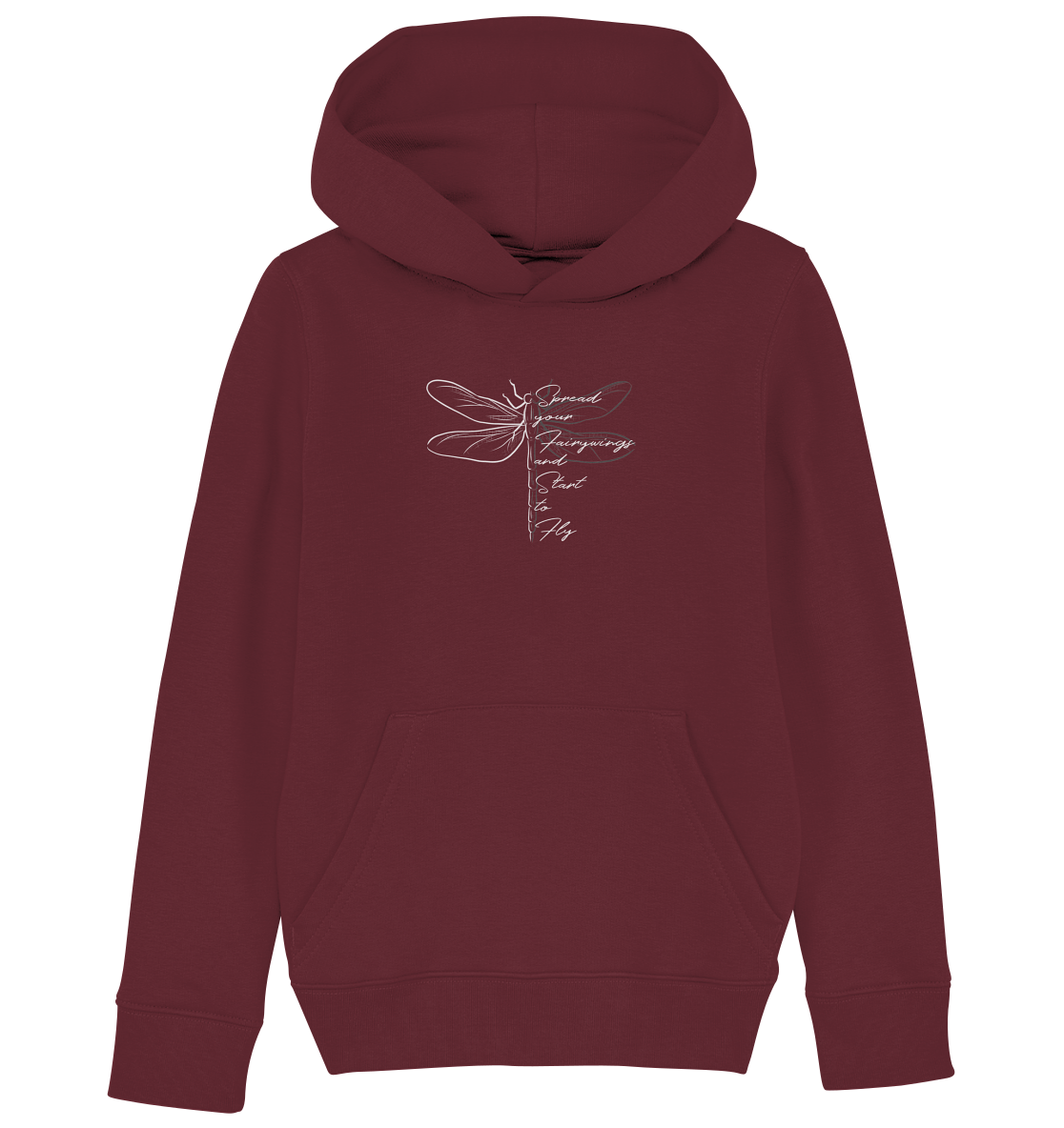 Breite die Flügel aus und flieg los | Libelle - Kids Organic Hoodie