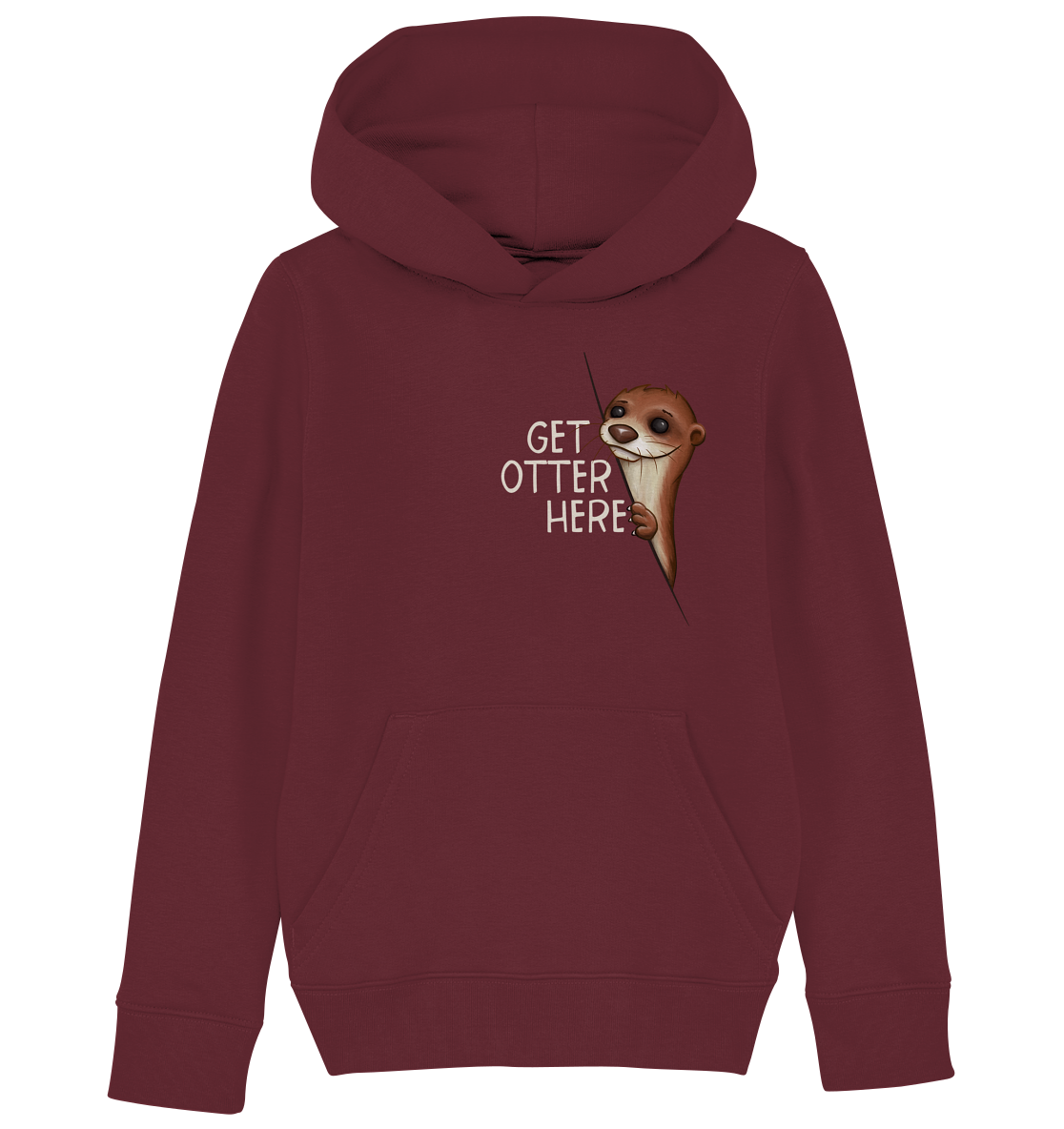 Get Otter Here | Lustiger Otter Kalauer - Kids Organic Hoodie