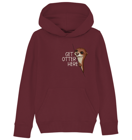 Get Otter Here | Lustiger Otter Kalauer - Kids Organic Hoodie