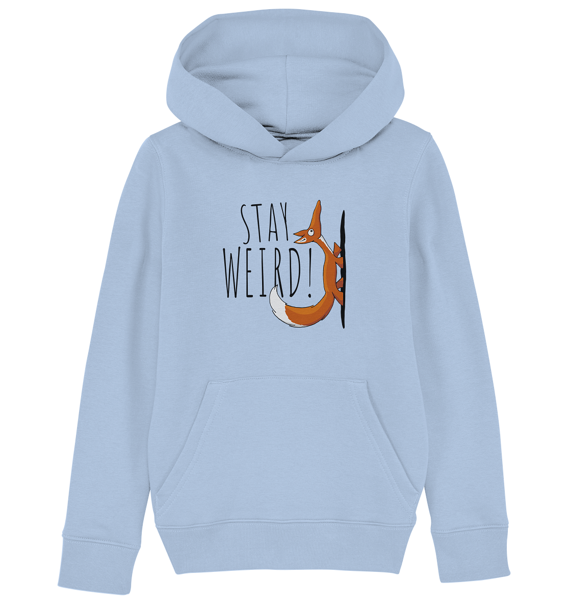 Stay Weird! Schräger Fuchs - Kids Organic Hoodie