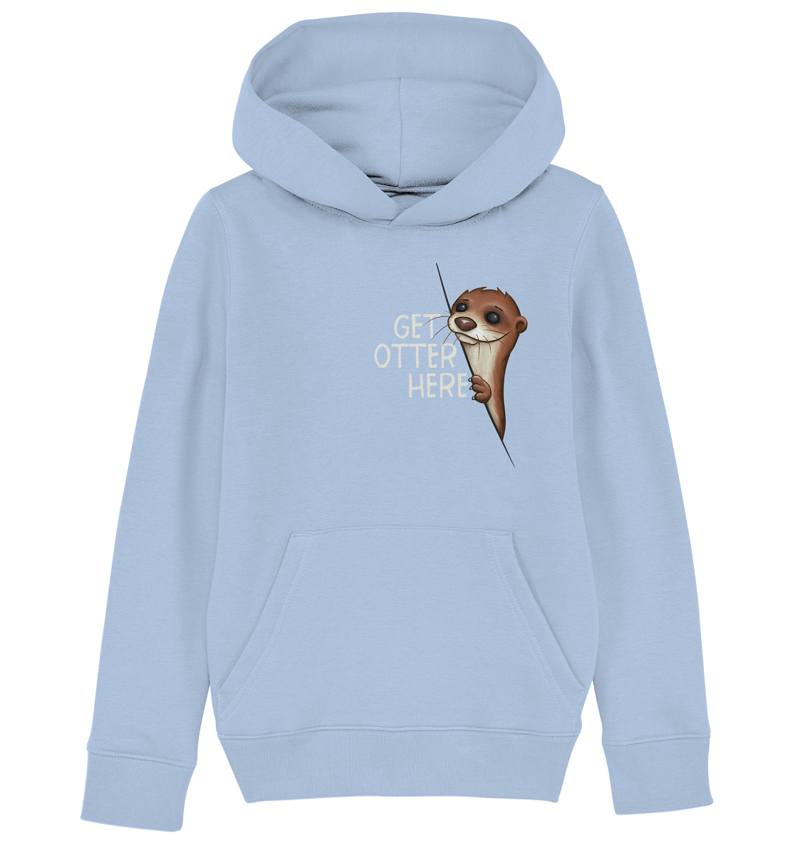 Get Otter Here | Lustiger Otter Kalauer - Kids Organic Hoodie