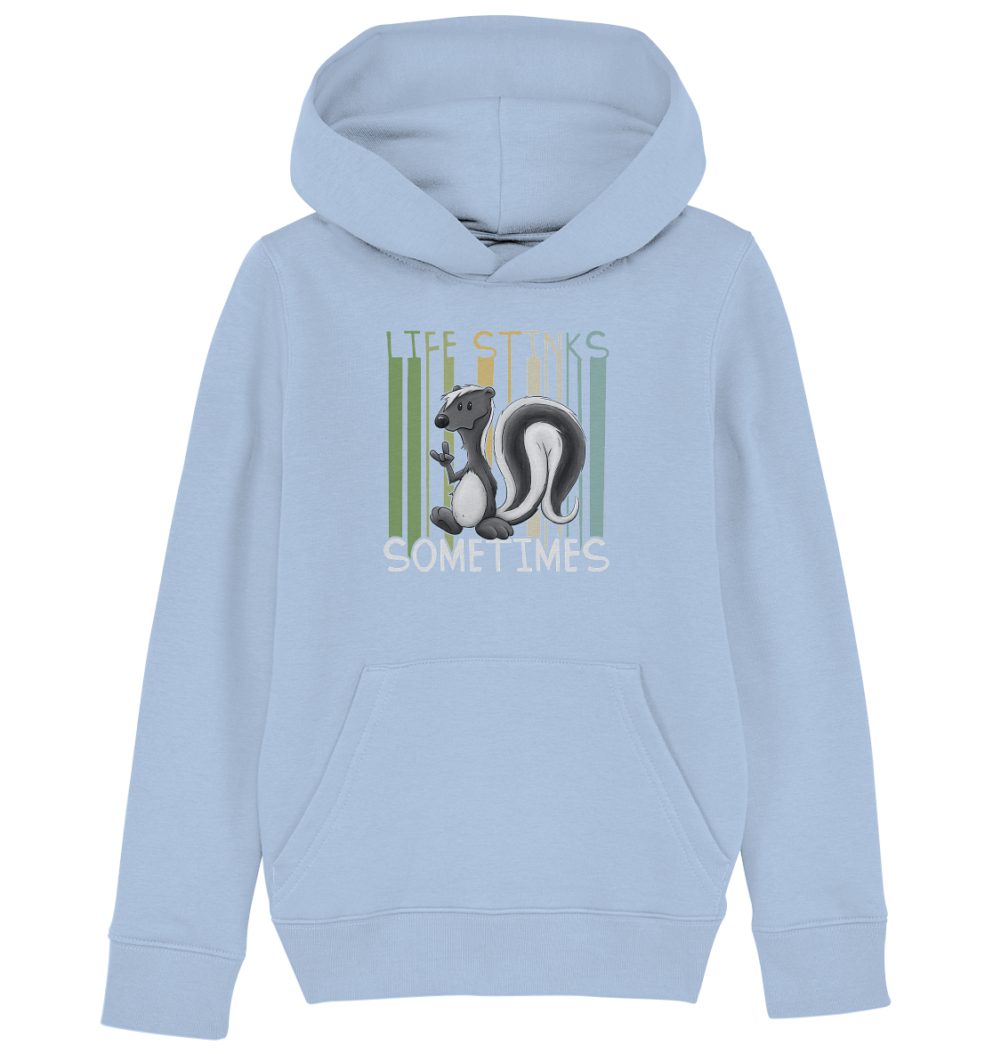 Life Stinks Sometimes Stinktier Weisheit - Kids Organic Hoodie