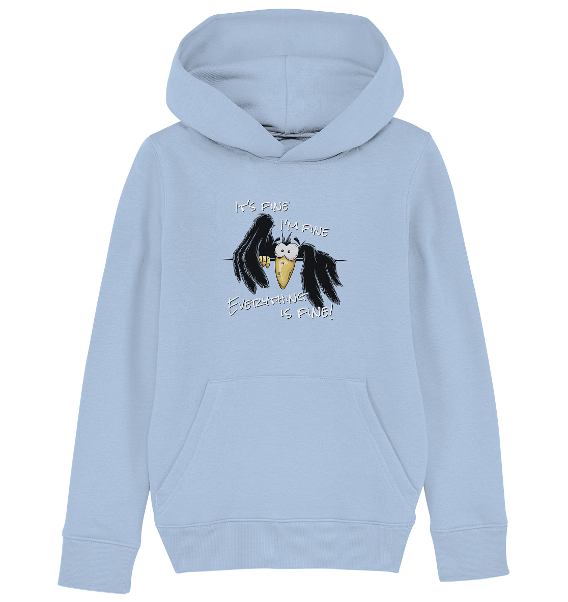 I’m Fine Rabe | Alles Gut Krähe - Kids Organic Hoodie