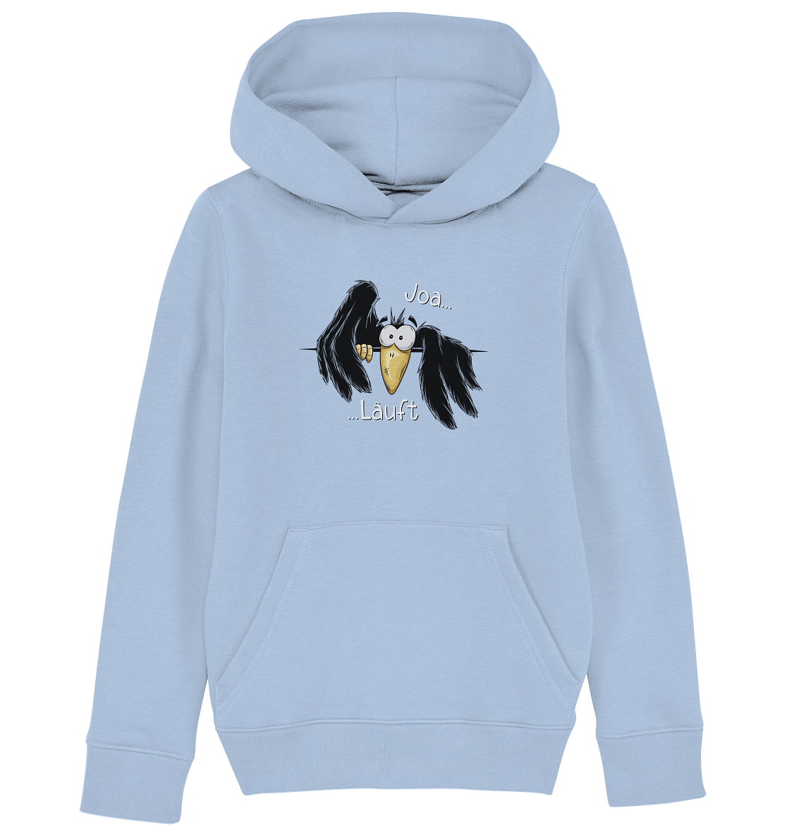Joa Läuft Krähe gechillter Rabe - Kids Organic Hoodie