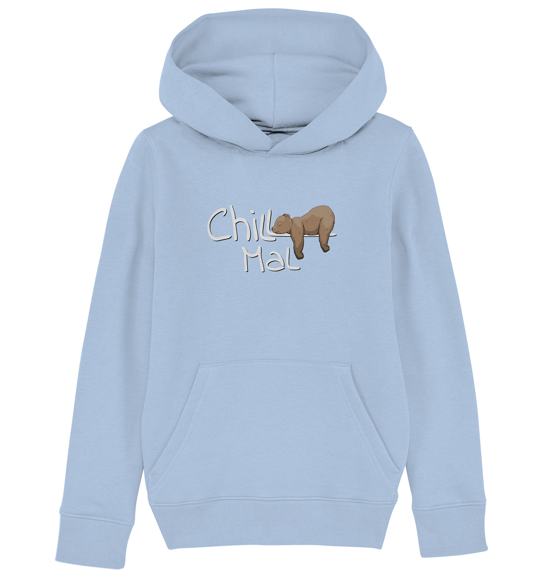 Chill Mal schläfriger Braunbär - Kids Organic Hoodie