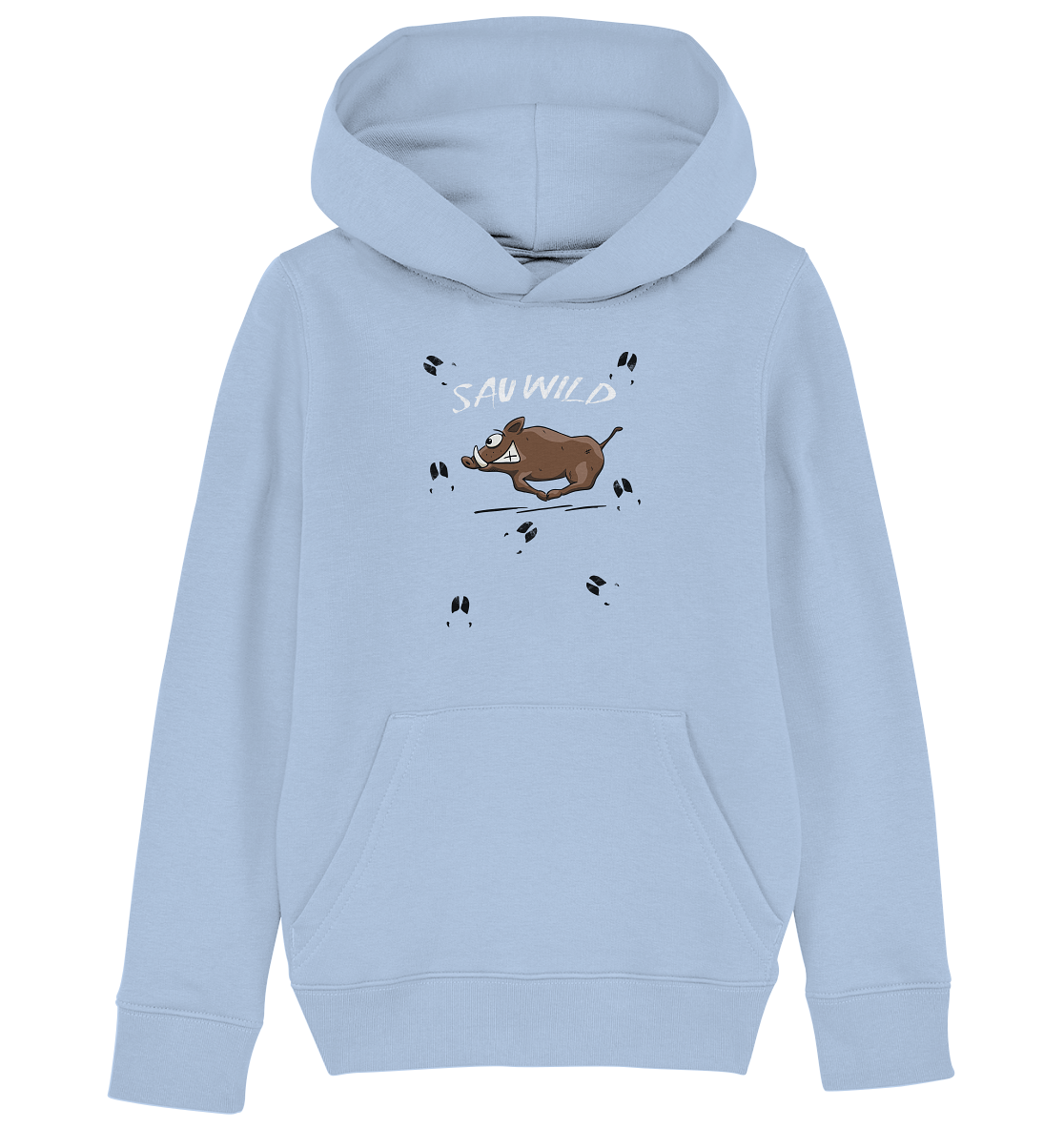 Sauwild wilde Sau | Wildschwein Keiler - Kids Organic Hoodie