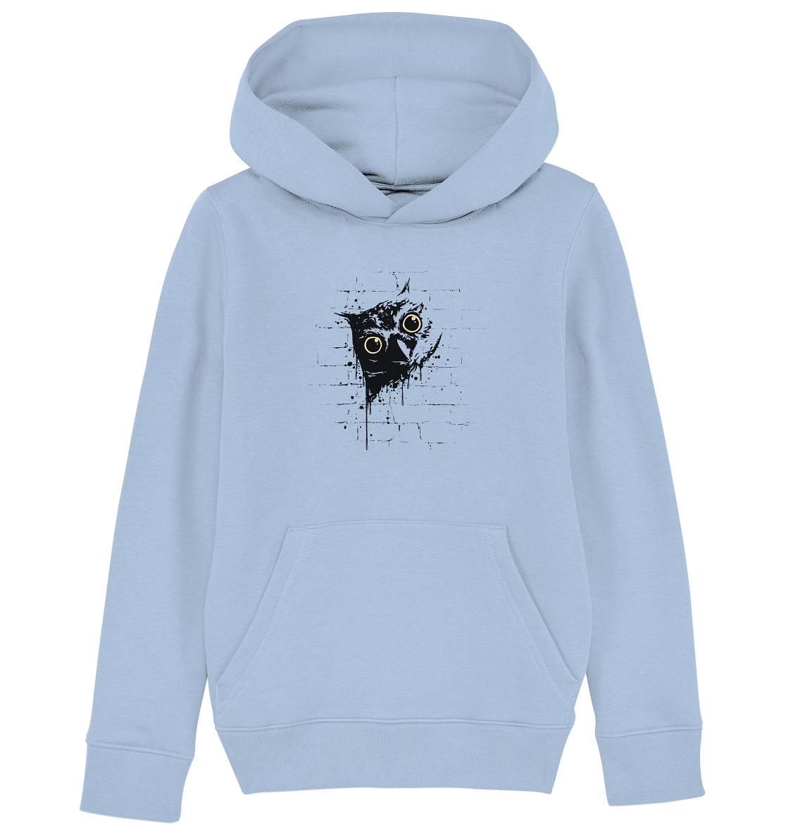 Lässige Street Art Eule - Kids Organic Hoodie