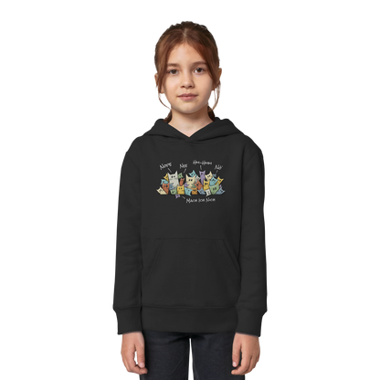 Nope, Nee, Nö Katzen - Kids Organic Hoodie