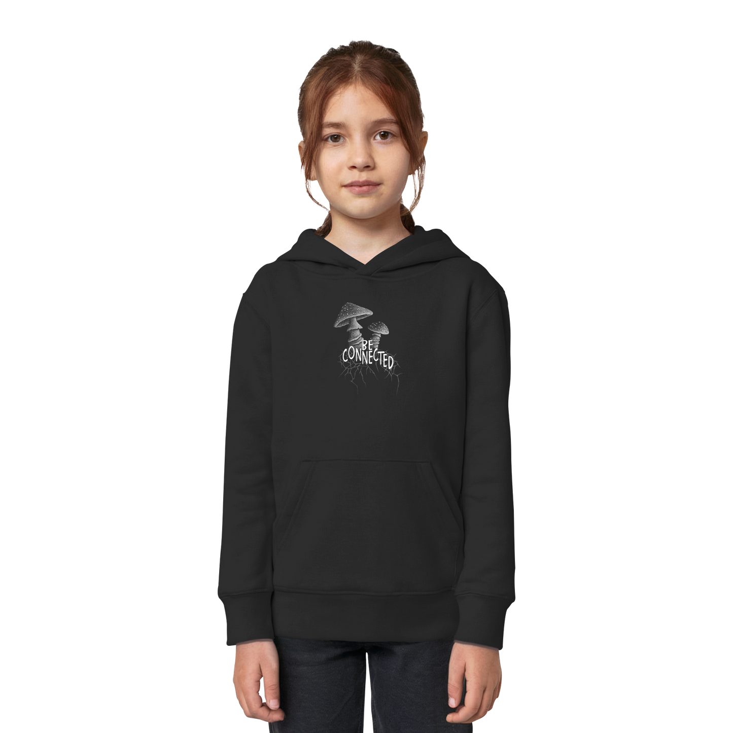 Be Connected Panther-Pilz - Kids Organic Hoodie