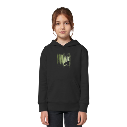 Lässiger Tapir im Zwielicht Wald - Kids Organic Hoodie