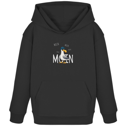Moin Moin Lässige Hipster Möwe  - Kids Organic Hoodie