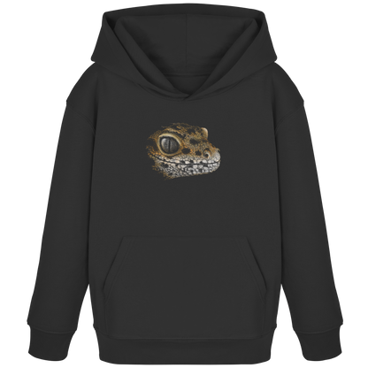 Leopard Gecko Skizze Kritzelkunst - Kids Organic Hoodie