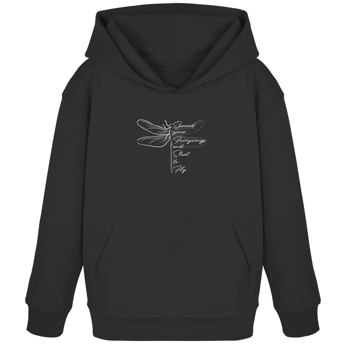 Breite die Flügel aus und flieg los | Libelle - Kids Organic Hoodie
