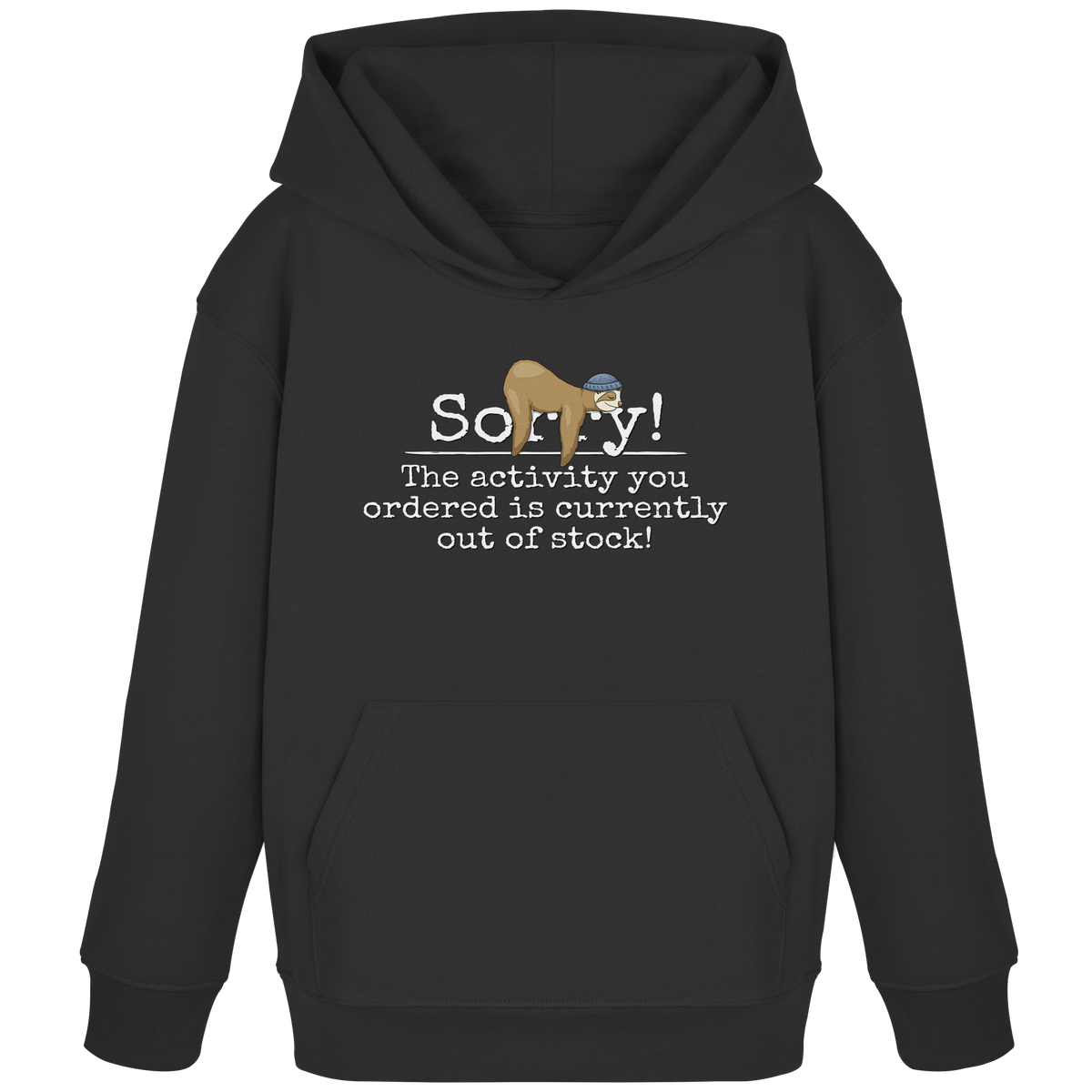 No-Activity Faultier - Kids Organic Hoodie