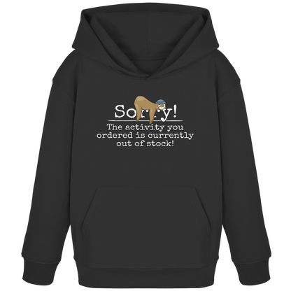 No-Activity Faultier - Kids Organic Hoodie