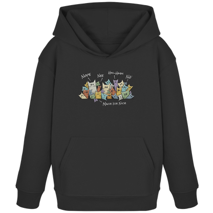 Nope, Nee, Nö Katzen - Kids Organic Hoodie