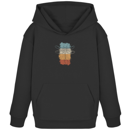 Retro Kunst Libelle | Vintage Dragonfly - Kids Organic Hoodie