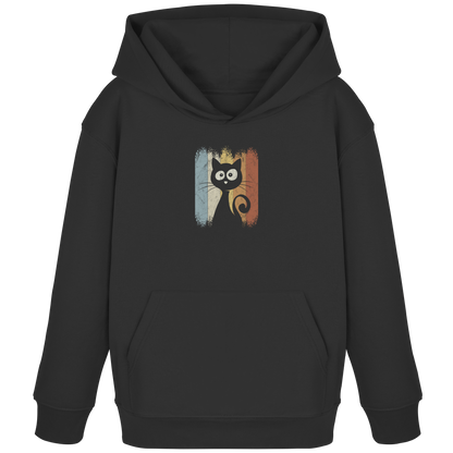 Retro Katze Silhouette - Kids Organic Hoodie