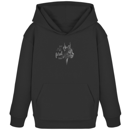 Just A Bit Feral Today! Wildkatze - Kids Organic Hoodie