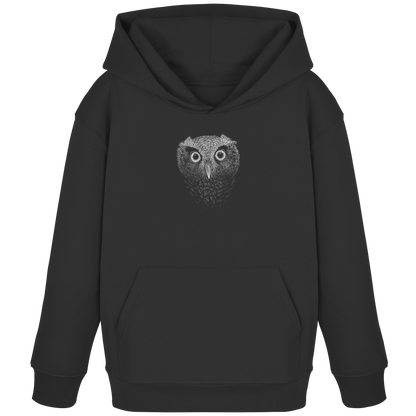Eule Kritzelkunst Illustration - Kids Organic Hoodie