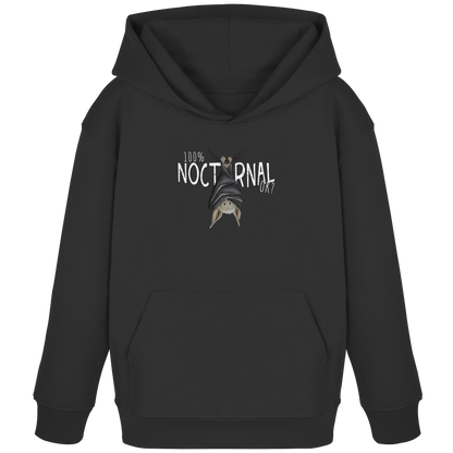 100% nachtaktive Fledermaus - Kids Organic Hoodie