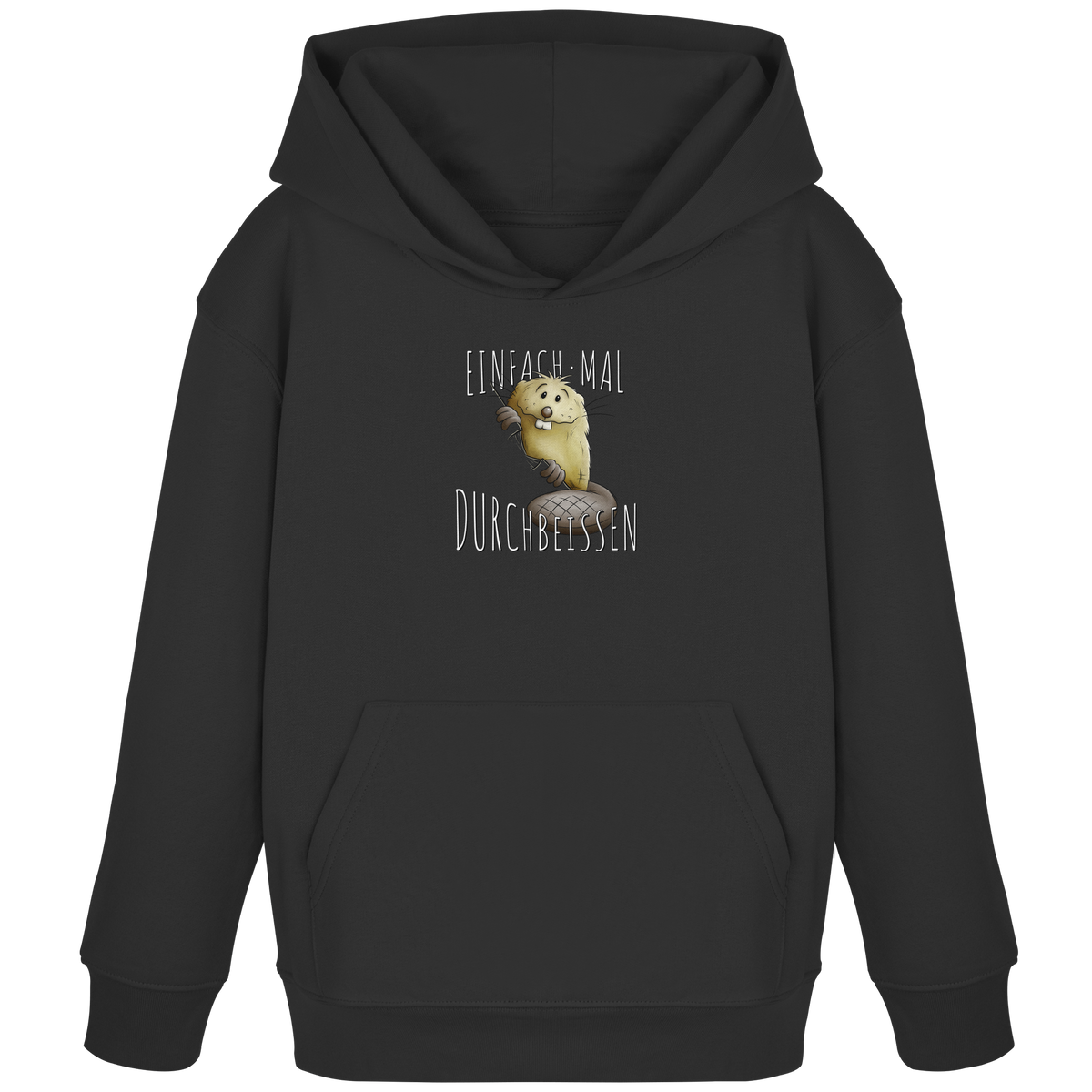 Einfach mal Durchbeissen Biber - Kids Organic Hoodie