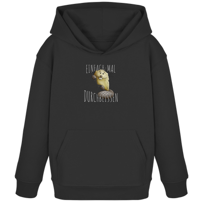 Einfach mal Durchbeissen Biber - Kids Organic Hoodie