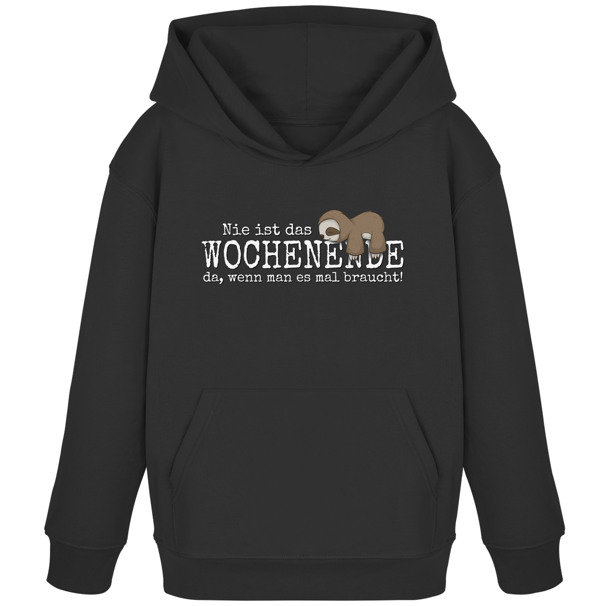 Kawaii Faultier Wochenende - Kids Organic Hoodie