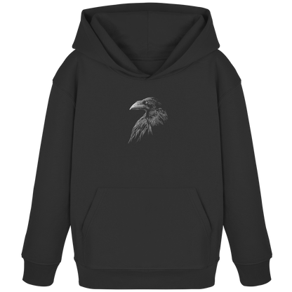 Kritzelkunst Rabe Krähe - Kids Organic Hoodie