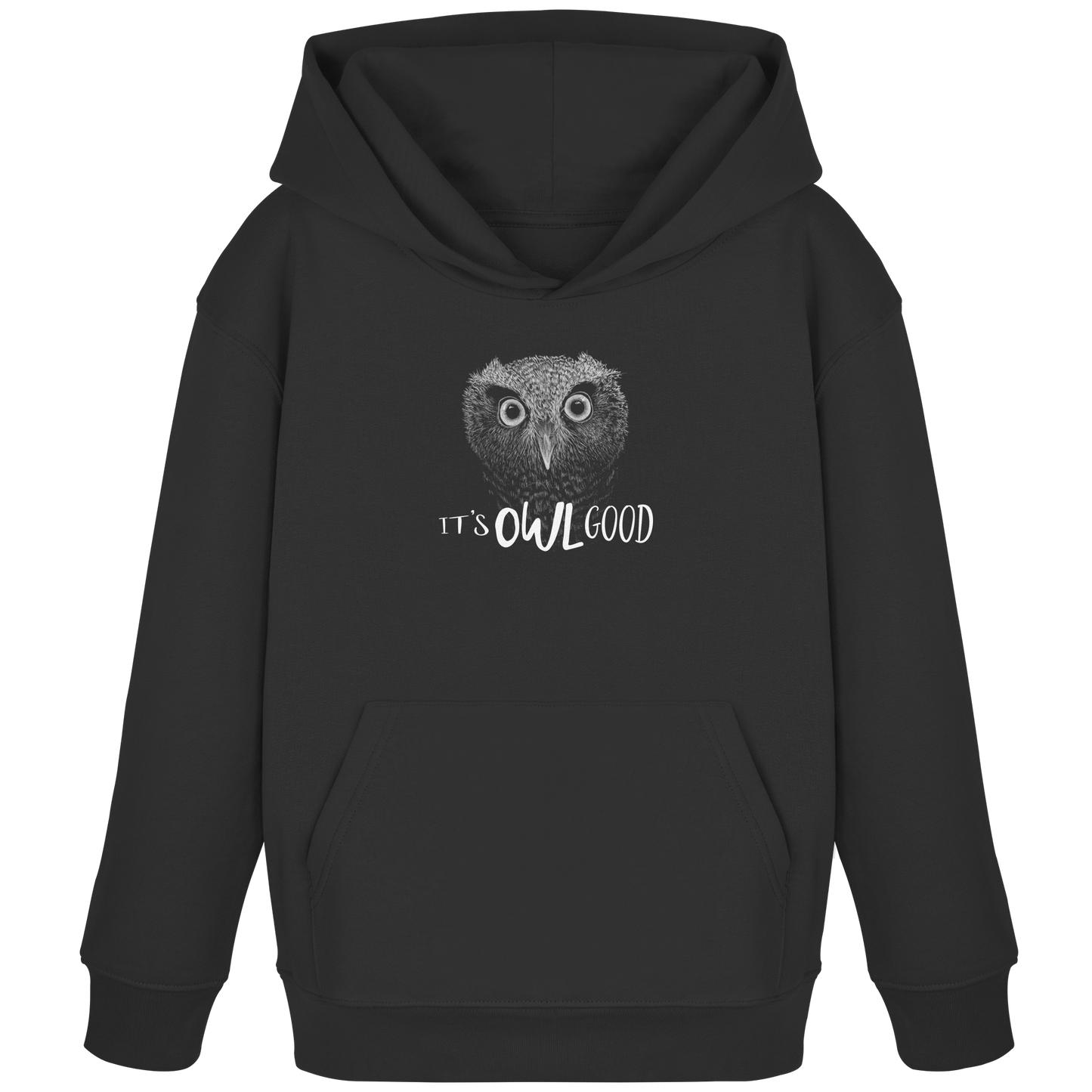 OWL Good | Kritzel-Kunst-Eule - Kids Organic Hoodie