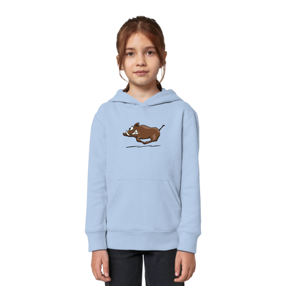 sauwildes Wildschwein | Wildsau  - Kids Organic Hoodie