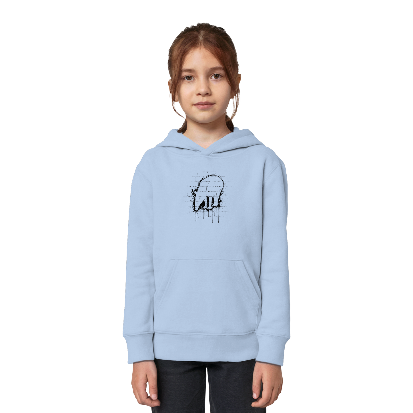 Urban Street Art Tapir Silhouette - Kids Organic Hoodie